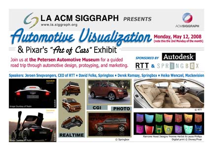 Automtoive Visualization & Pixar's "Art of Cards" Exhibit postcard