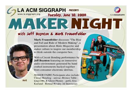 Maker Night postcard