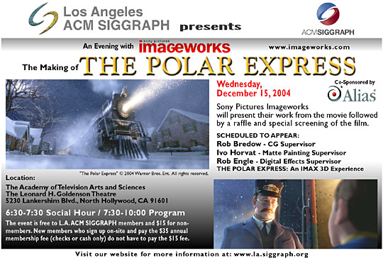 The Making of "The Polar Express" psotcard